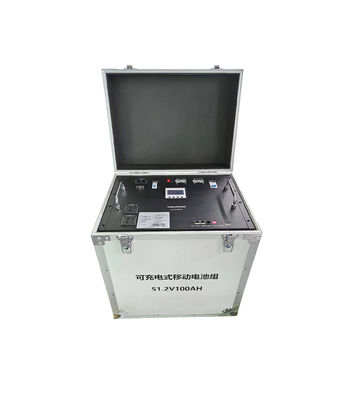 51.2v Portable Backup Battery 100ah Cooper Emergency Battery Pack